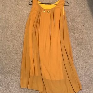 Mustard dress- Made and bought in Austria